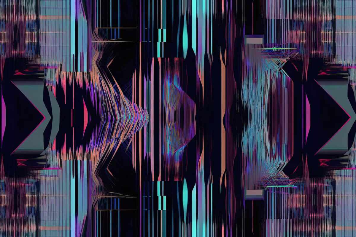 abstract digital glitch background geometric noise pattern digital decay